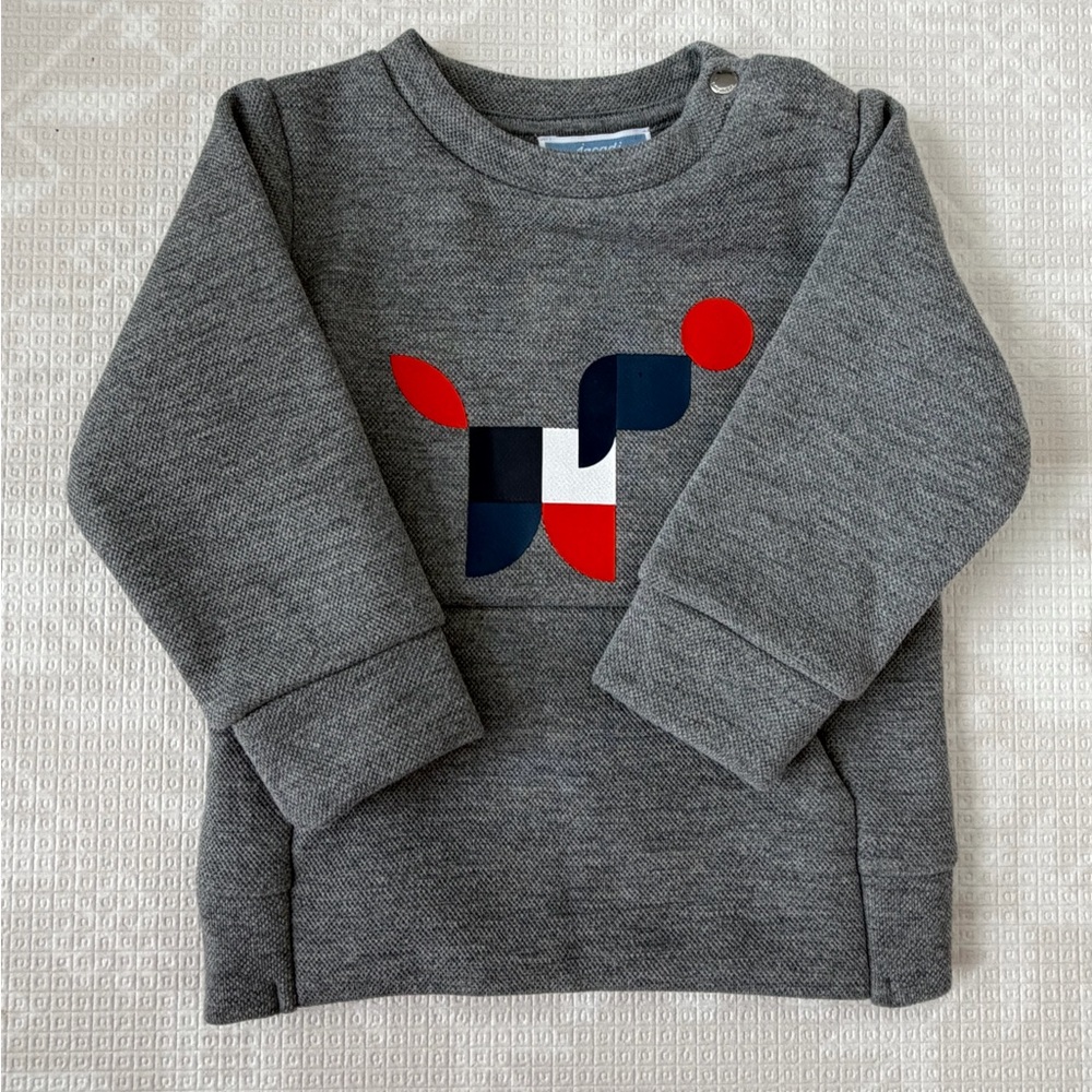 Jacadi Paris boys dog sweater 12m